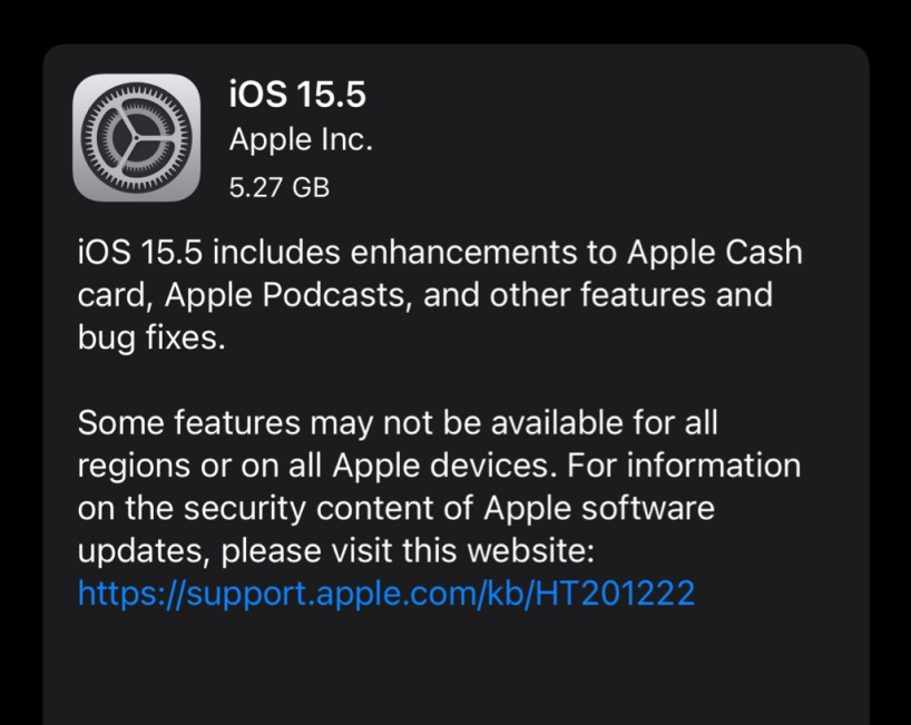 新兴苹果手机维修分享iOS 15.5 RC版更新内容及升级方法 