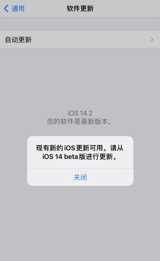 新兴苹果手机维修分享iOS 14.2 反复出现更新提示，需等待苹果修复 